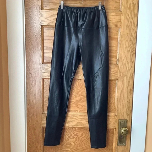 WILFRED FREE Black Daria Vegan Leather Leggings Size S - Picture 2 of 11